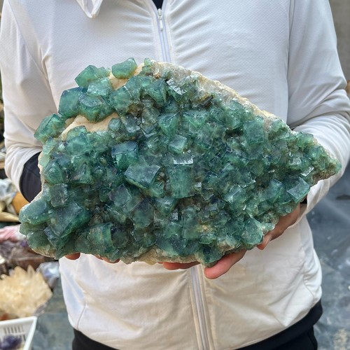 Cristallo quarzo fluorite - quarzo,